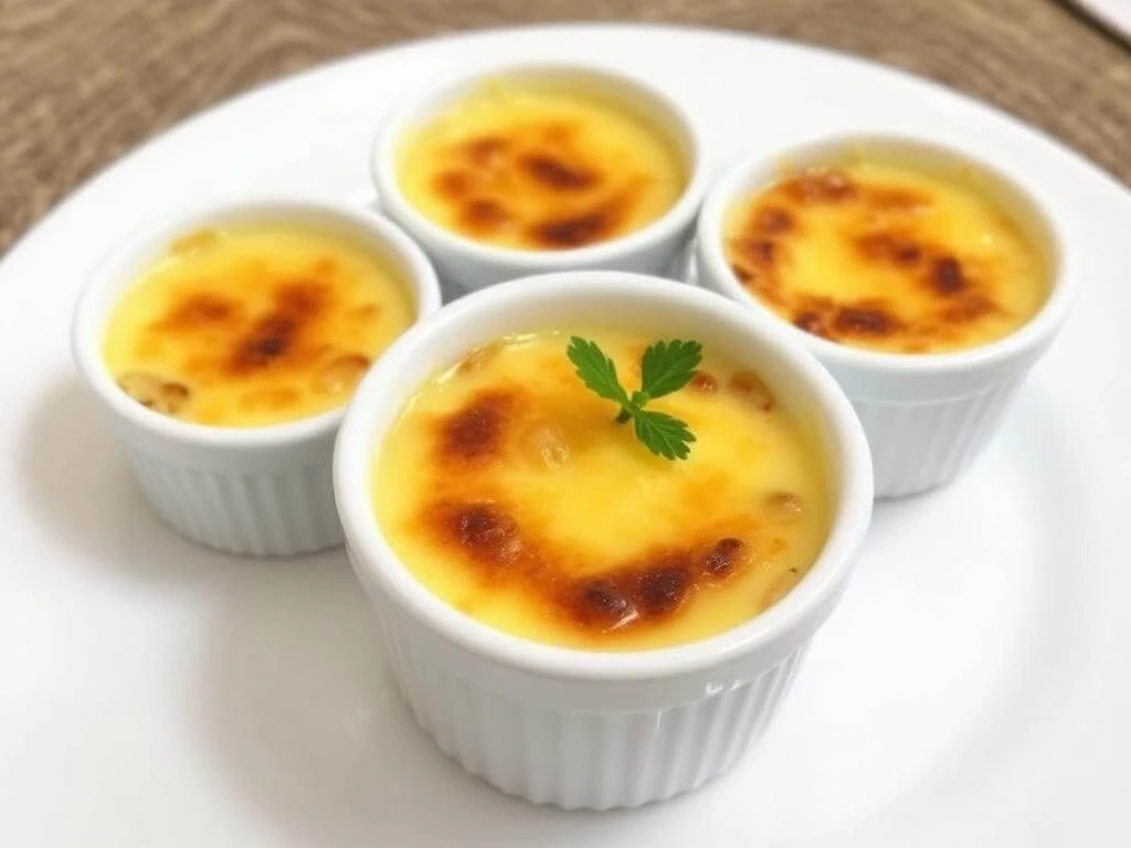 Gourmet Crab Brûlée with Caramelized Topping Made at Home