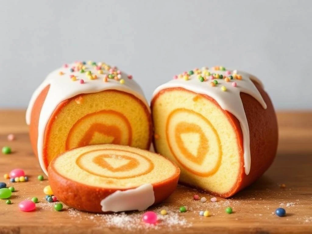 A close-up of candy yams drizzled with a rich syrup, showcasing their glossy finish.