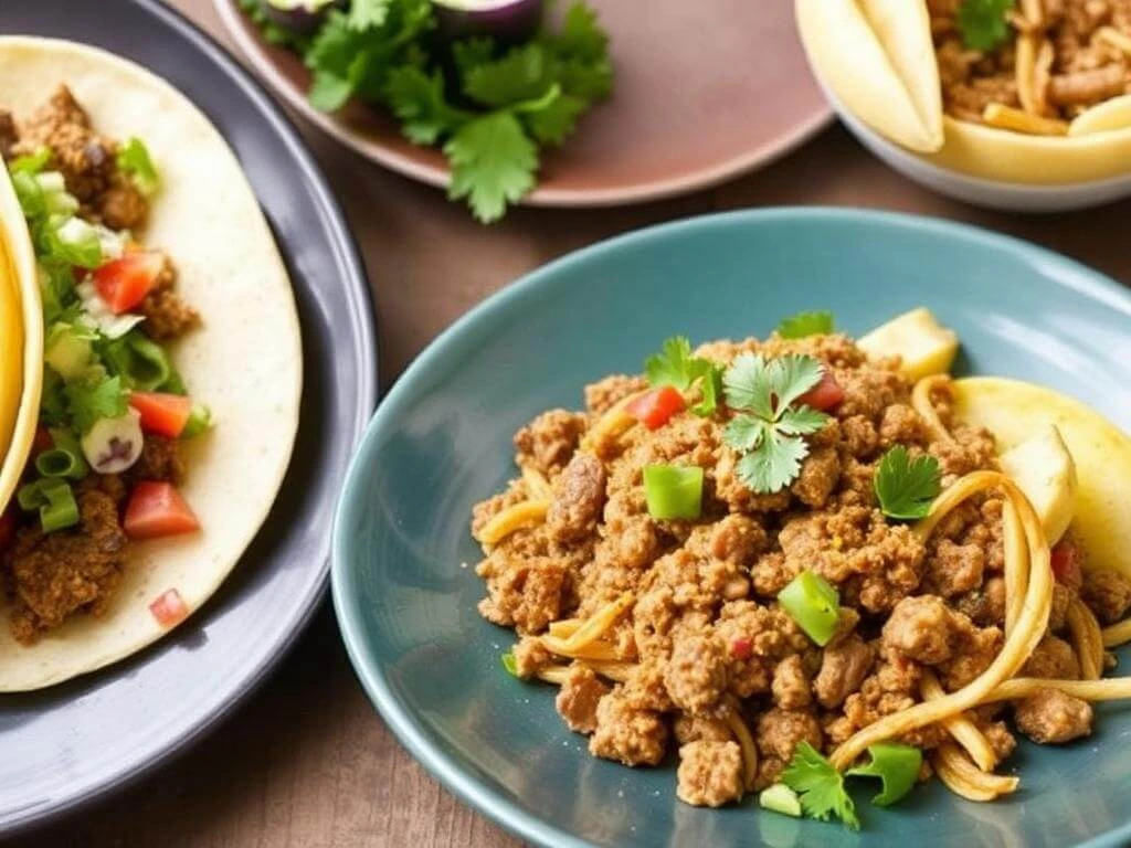 Hearty ground beef chili in a bowl