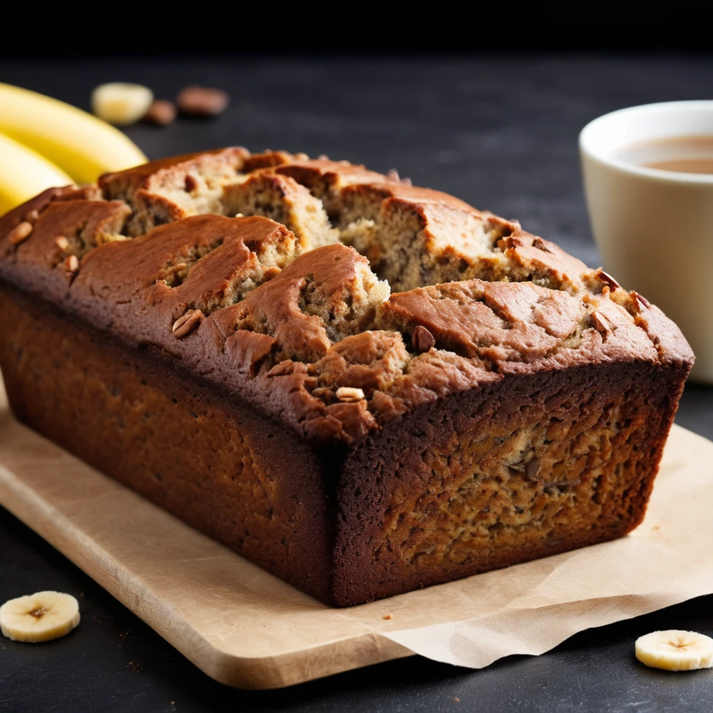 Starbucks Banana Bread Loaf Fresh Out of the Oven