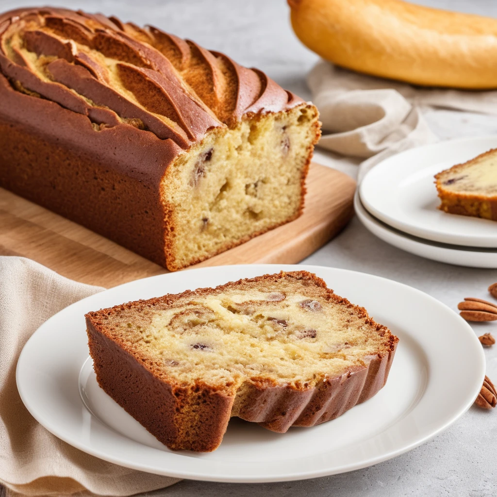 "Sourdough starter next to ingredients for banana cake recipe."